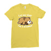 dreamer bear Ladies Fitted T-Shirt