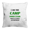 camp director Throw Pillow