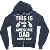 new daddy christmas funny Zipper Hoodie