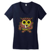 mr. owl Women's V-Neck T-Shirt
