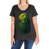 pocket raptor Ladies Curvy T-Shirt