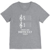 13/8 6/4 These Are Difficult Times V-Neck Tee