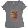 what does the fox say Women's Triblend Scoop T-shirt