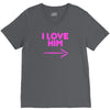 I Love Him V-Neck Tee