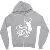 trophy wife deer Zipper Hoodie