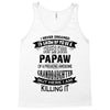 Super Cool Papaw Of A Freaking Awesome Granddaughter Tank Top