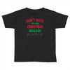 don't hate on my christmas music Toddler T-shirt