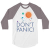 spacex don't panic in space 3/4 Sleeve Shirt