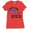 I Don't Care How Many Miles Per Gallon Ladies Fitted T-Shirt