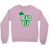 christmas head elf Crewneck Sweatshirt