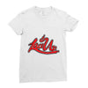 lace up Ladies Fitted T-Shirt