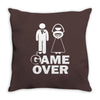 game over Throw Pillow