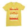 There's This Boy Who Stole My Heart He Calls Me Momma Ladies Fitted T-Shirt
