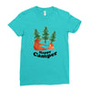 Happy Camper Ladies Fitted T-Shirt