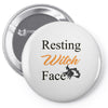 resting witch face   fall t shirt   funny halloween Pin-back button