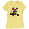 halloween clown Ladies Fitted T-Shirt