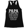 I Love you Papa Racerback Tank