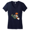 the falling italian Women's V-Neck T-Shirt