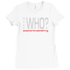 says who wisemenknownothing Ladies Fitted T-Shirt