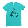 Cooffee art Ladies Fitted T-Shirt