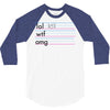 practice your texting 3/4 Sleeve Shirt
