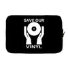 save our vinyl dj club Laptop sleeve