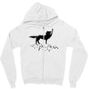 the coolest wolf moment ever Zipper Hoodie