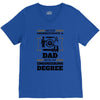 Never Underestimate A Dad With An Engineering Degree V-Neck Tee