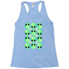 sad alien and daisy nineties grunge pattern Racerback Tank