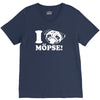 i love m&ouml;pse funny V-Neck Tee