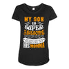 My Son Is Super Awesome His Momma Maternity Scoop Neck T-shirt