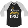 kings are born in 1993 3/4 Sleeve Shirt