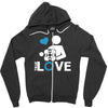 portal true love   aperture lab video gamer teleport online pc goal te Zipper Hoodie