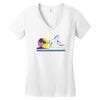 unicorn beach Women's V-Neck T-Shirt