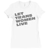 let trans women live Ladies Fitted T-Shirt