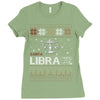 santa libra christmas ugly t shirts Ladies Fitted T-Shirt