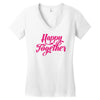happy together Women's V-Neck T-Shirt