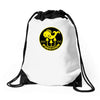 poseidon vintage scuba tank decal Drawstring Bags