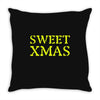 sweet xmas Throw Pillow