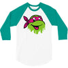 raph   tmnt facemelt 3/4 Sleeve Shirt