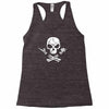 rock skull Racerback Tank