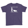 fat people are harder to kidnap funny Youth Tee