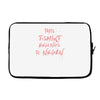 this t shirt belongs to negan Laptop sleeve