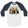 Grant Wood American Gothic 3/4 Sleeve Shirt