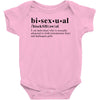 Bisexual Dictionary Baby Bodysuit