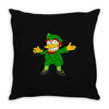 happy saint patrick day simpson Throw Pillow