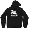 eat sleep game repeat Unisex Hoodie