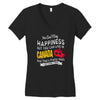 you can't buy happiness but you can live in canada Women's V-Neck T-Shirt