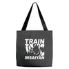 silver edition train insaiyan dragonball z insane bodybuilding goku Tote Bags