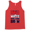 red white and brew Tank Top